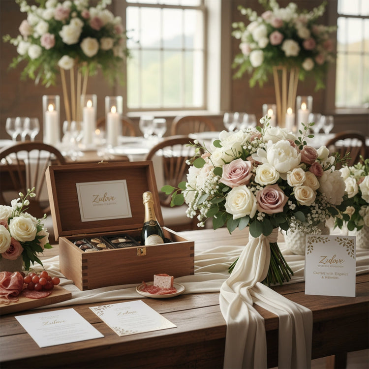 Wedding Gifts, Bouquets & Elegant Table Arrangements.