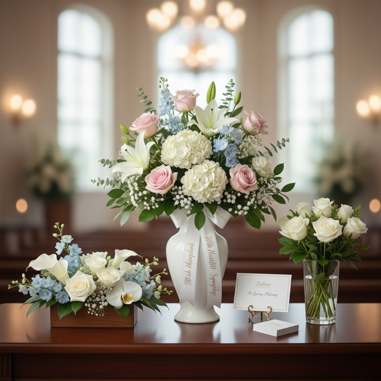 Sympathy Arrangements - Whispers of Comfort.