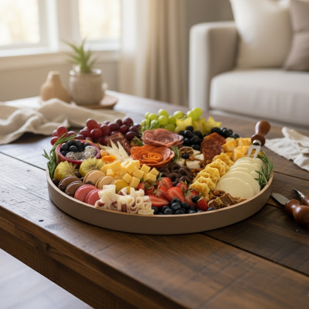 Round Shared Delight 1 – Frutas, Quesos & Charcuteria