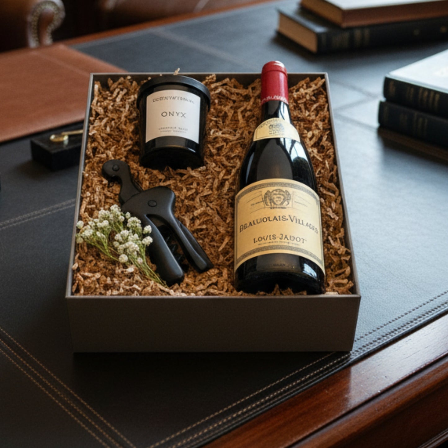 Enchanted Night – Wine Gift Set with Candle & Opener