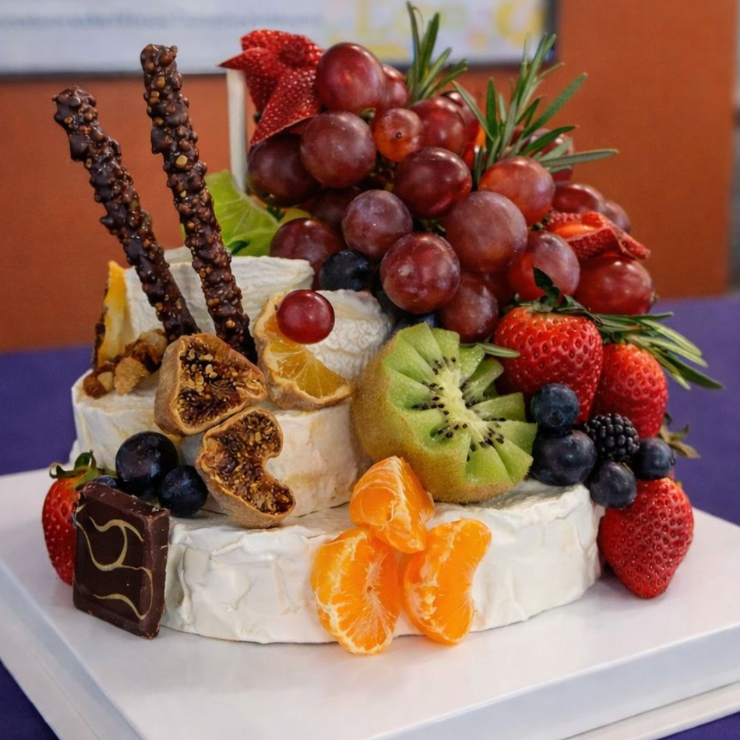Brie Cake Delight – Frutas Frescas & Dulce Gratitud