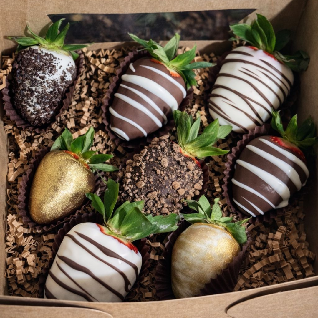 fresas cubiertas chocolate caja elegante zulove puerto rico