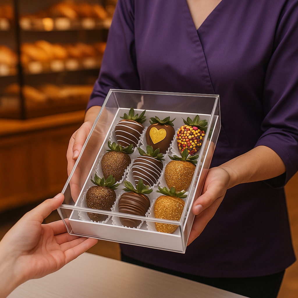 Zulove Chocolate Box- Caja de Fresas con Chocolates