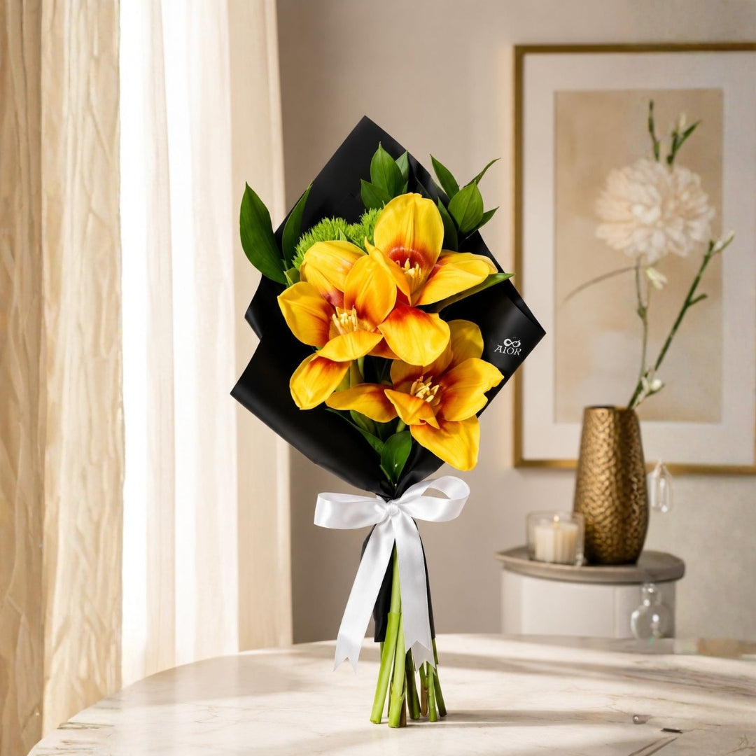 Elegant Vibrance - Bi-Color Tulips Single Stem
