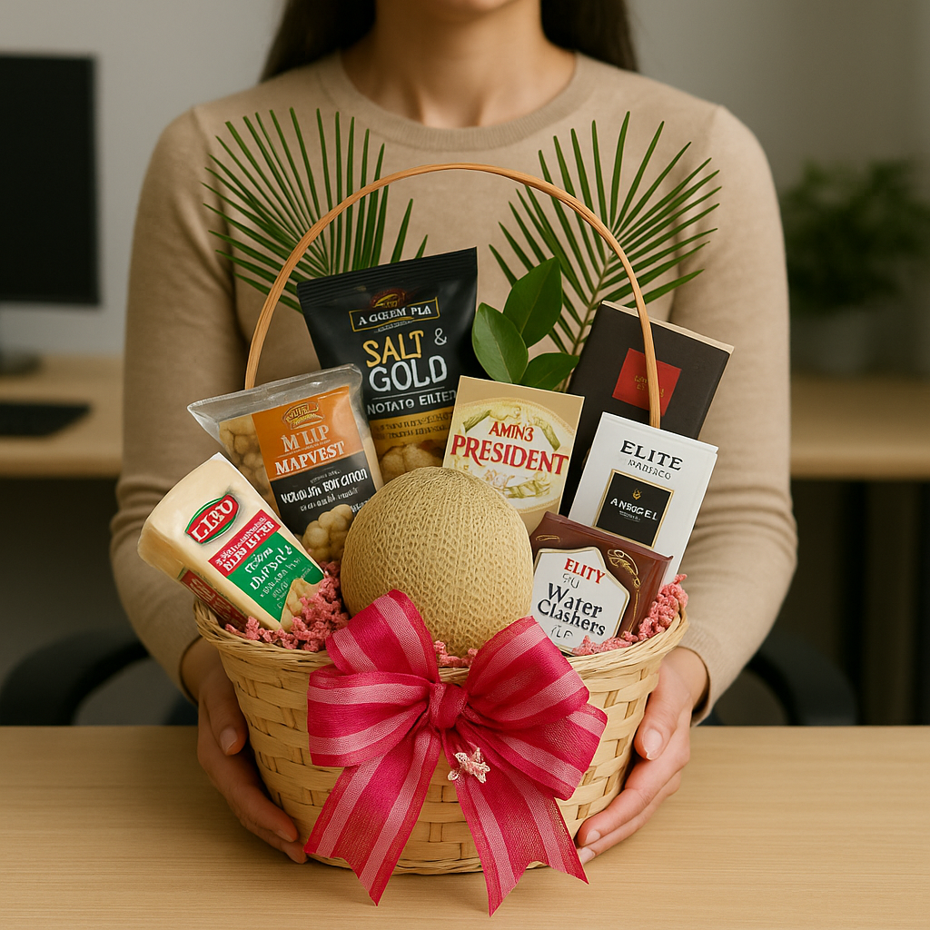 Executive Gourmet Basket – Fruits, Savory Snacks & Sweets