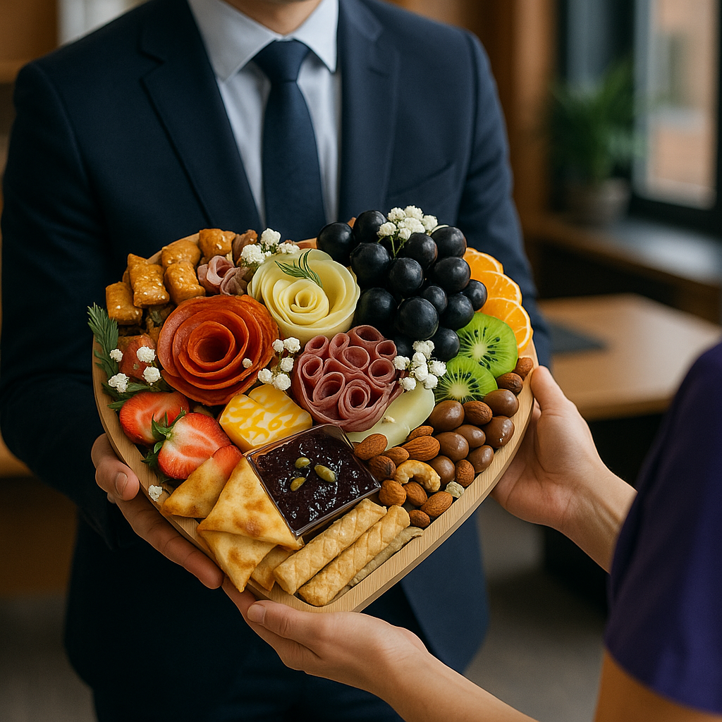 Heart Shared Delight – Fruits, Cheese & Charcuterie