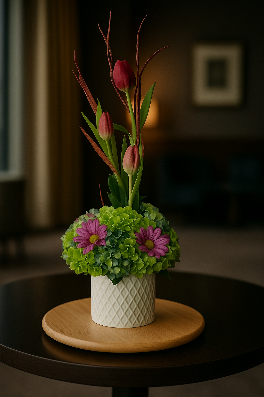 Infinite Bloom Art – Contemporary Floral Arrangement