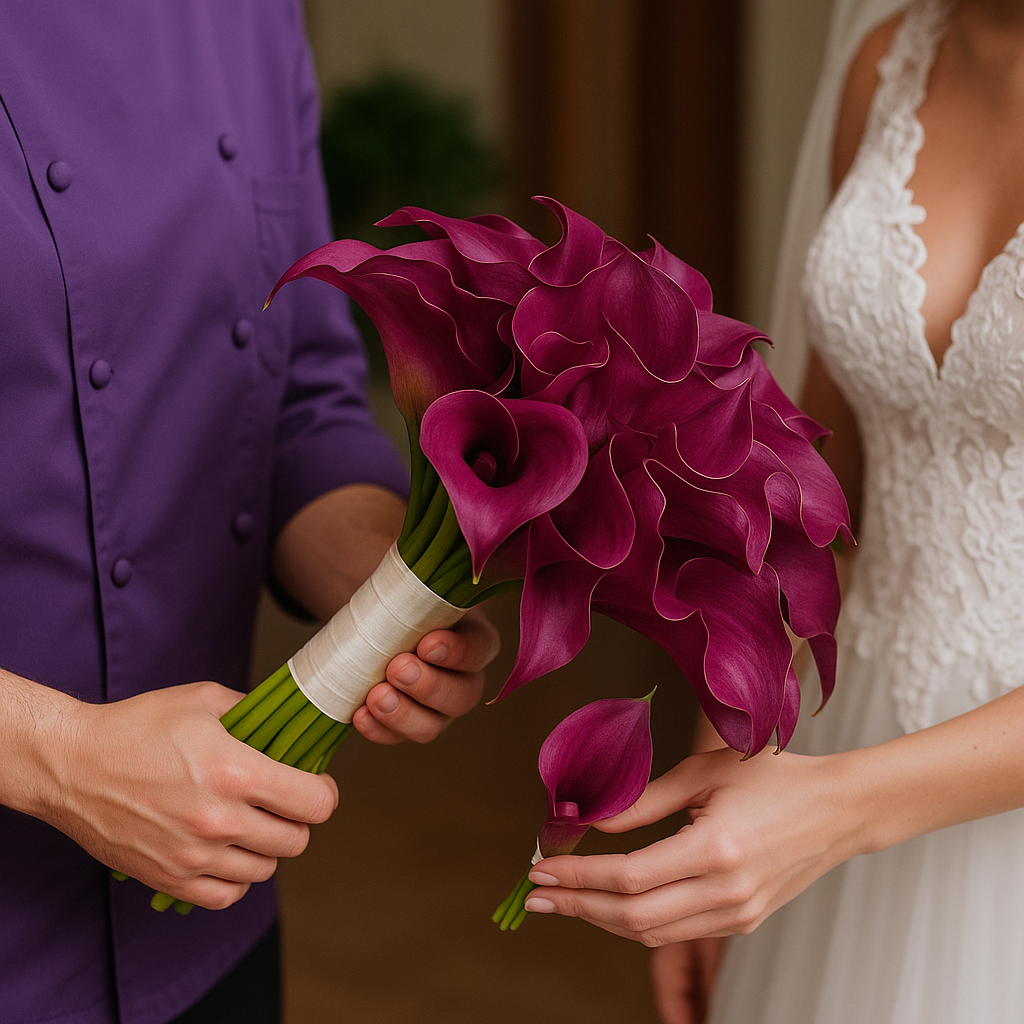 Luna – White Calla Lily Bridal Bouquet