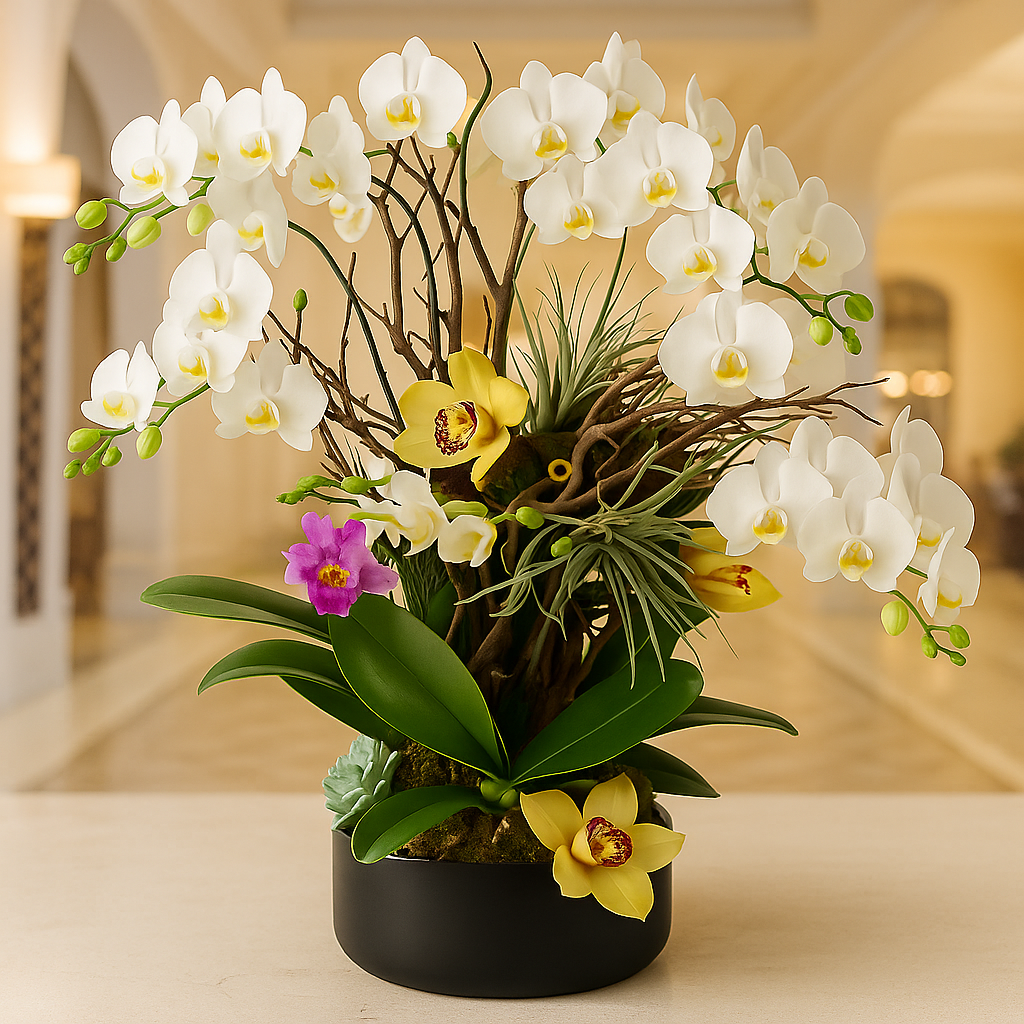 Orchid Soul – Orchid Arrangement for Elegant Spaces