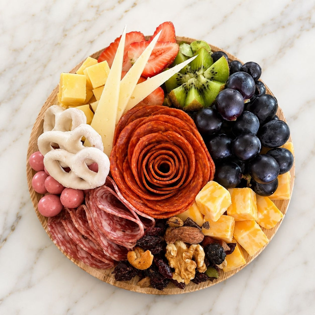 Round Shared Delight 1 – Fruits, Cheese & Charcuterie