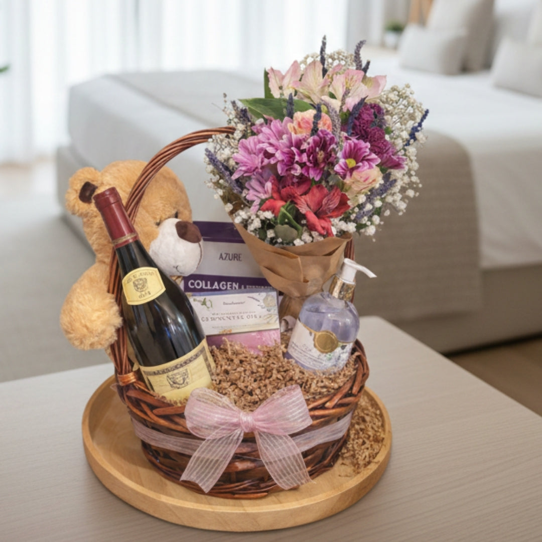 Serenity Lavander Deluxe with teddy bear