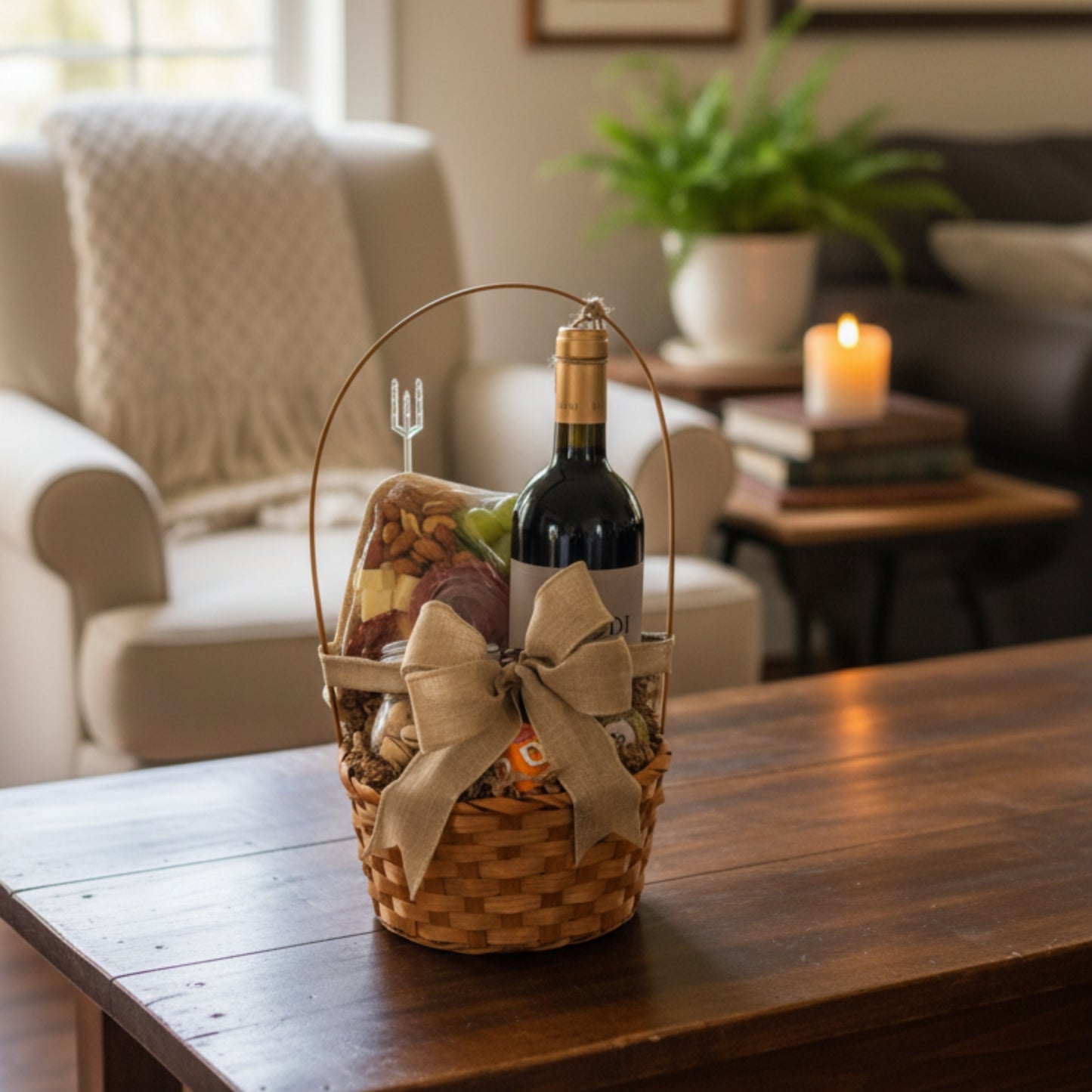 Signature Petite Luxe – Wine, Nuts & Charcuterie