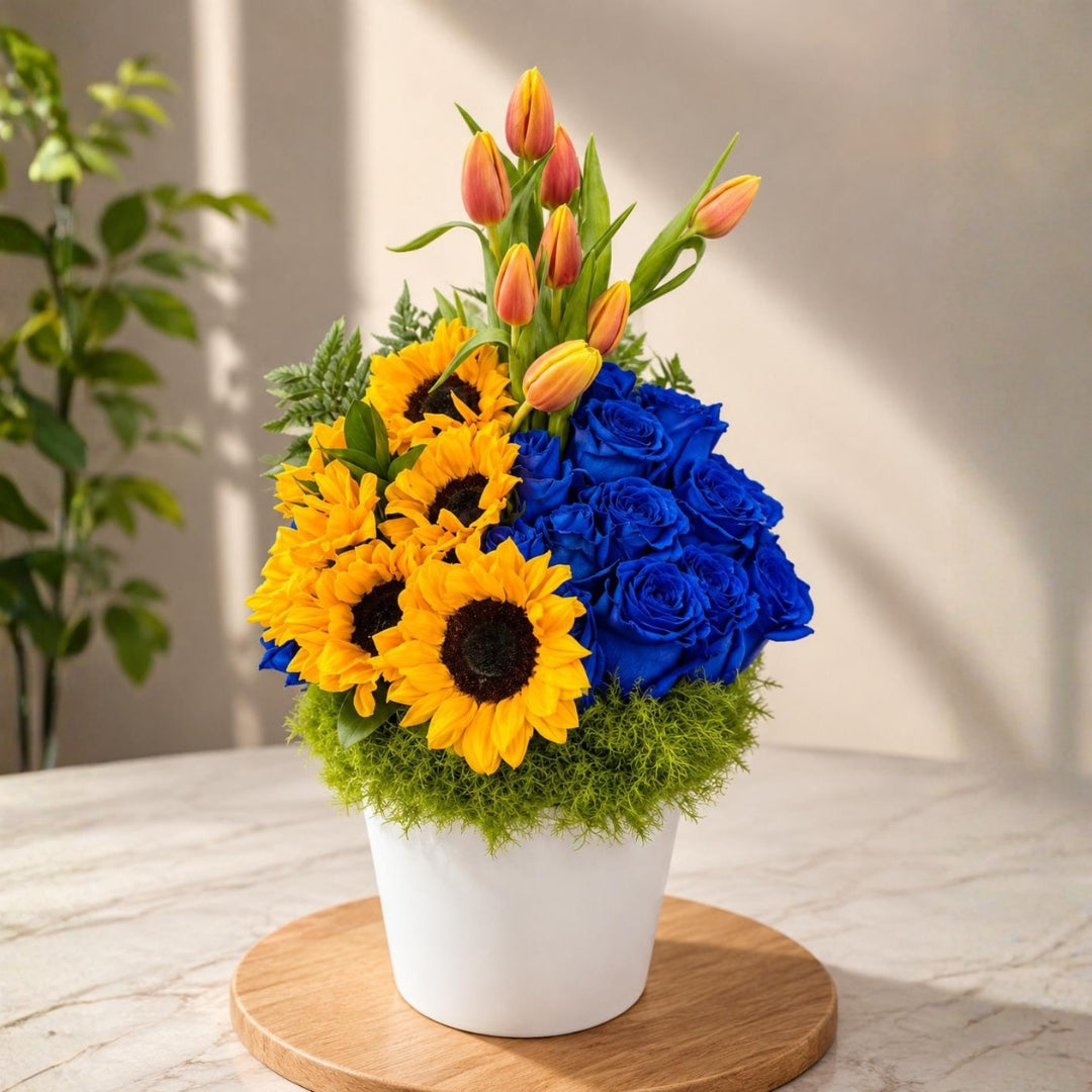 Sublime Touch 2 – Tulips, Roses & Sunflower