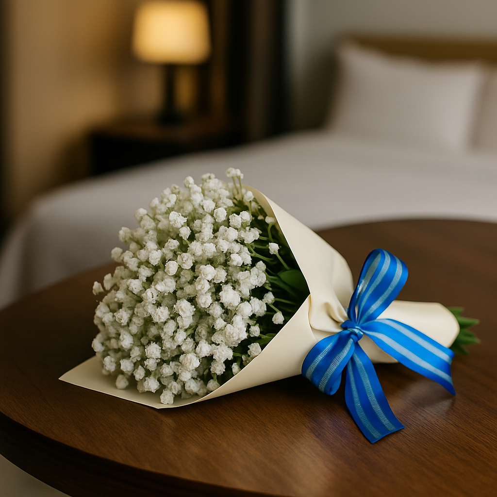 White Cloud – White Baby’s Breath Bouquet