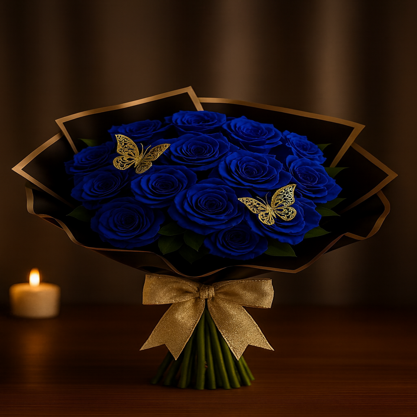 24 roses bouquet butterflies custom puerto rico elegant