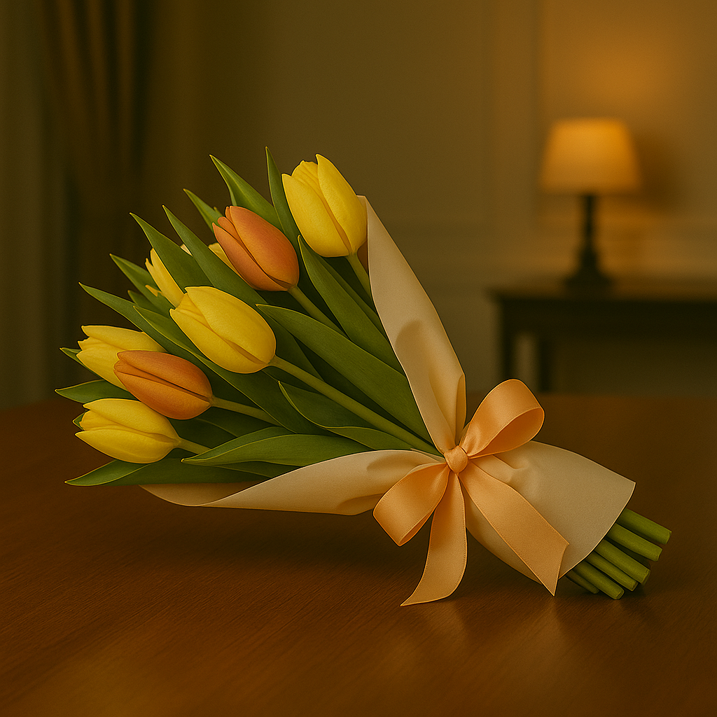 Tulip Bliss – Multicolor Tulip Bouquet