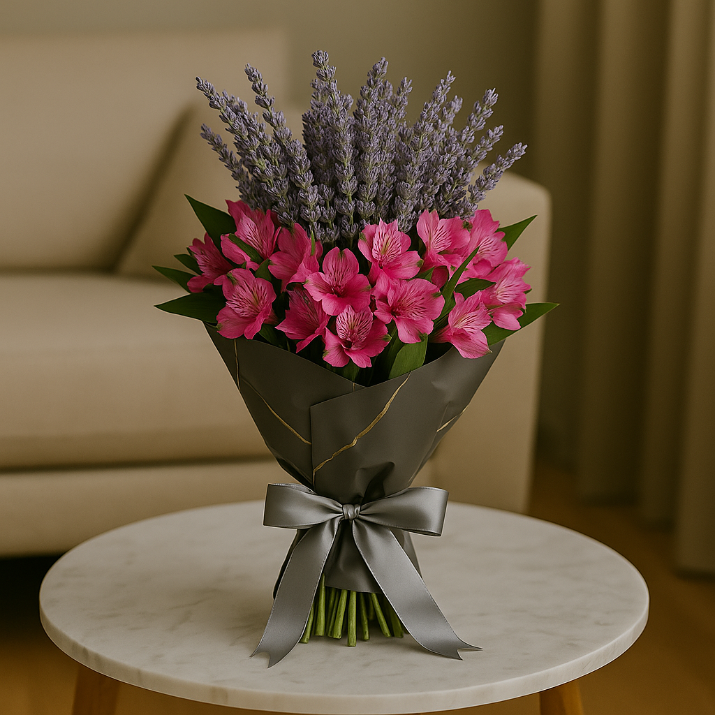 Zulover Lavander 1 – Ramo de Lavanda & Alstroemerias