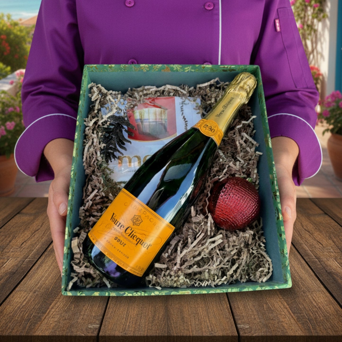 Golden Whisper – Veuve Clicquot & Fine Chocolates Gift Box