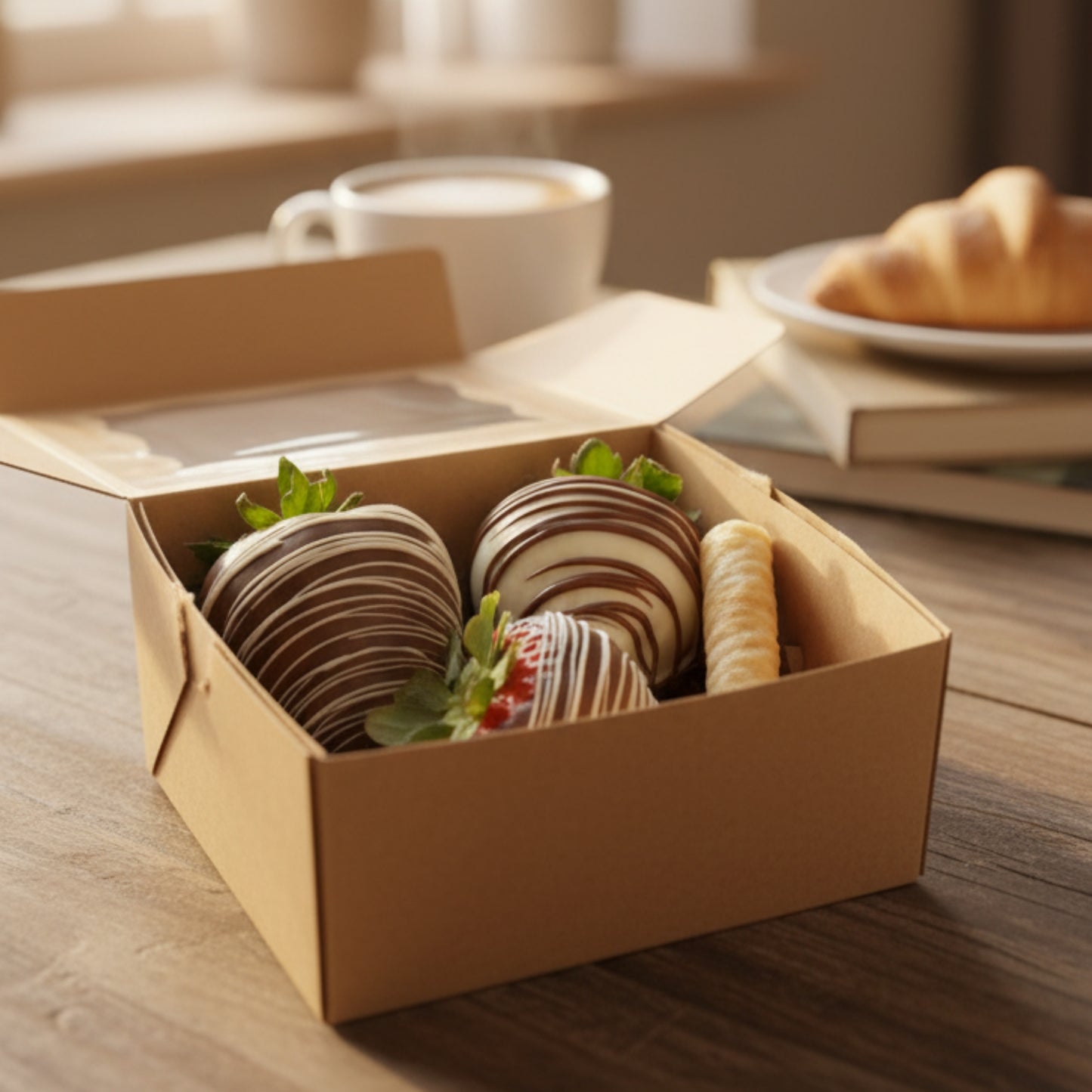 Zulove Chocolate Box- Caja de Fresas con Chocolates