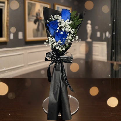 3 rose bouquet baby breath puerto rico elegant