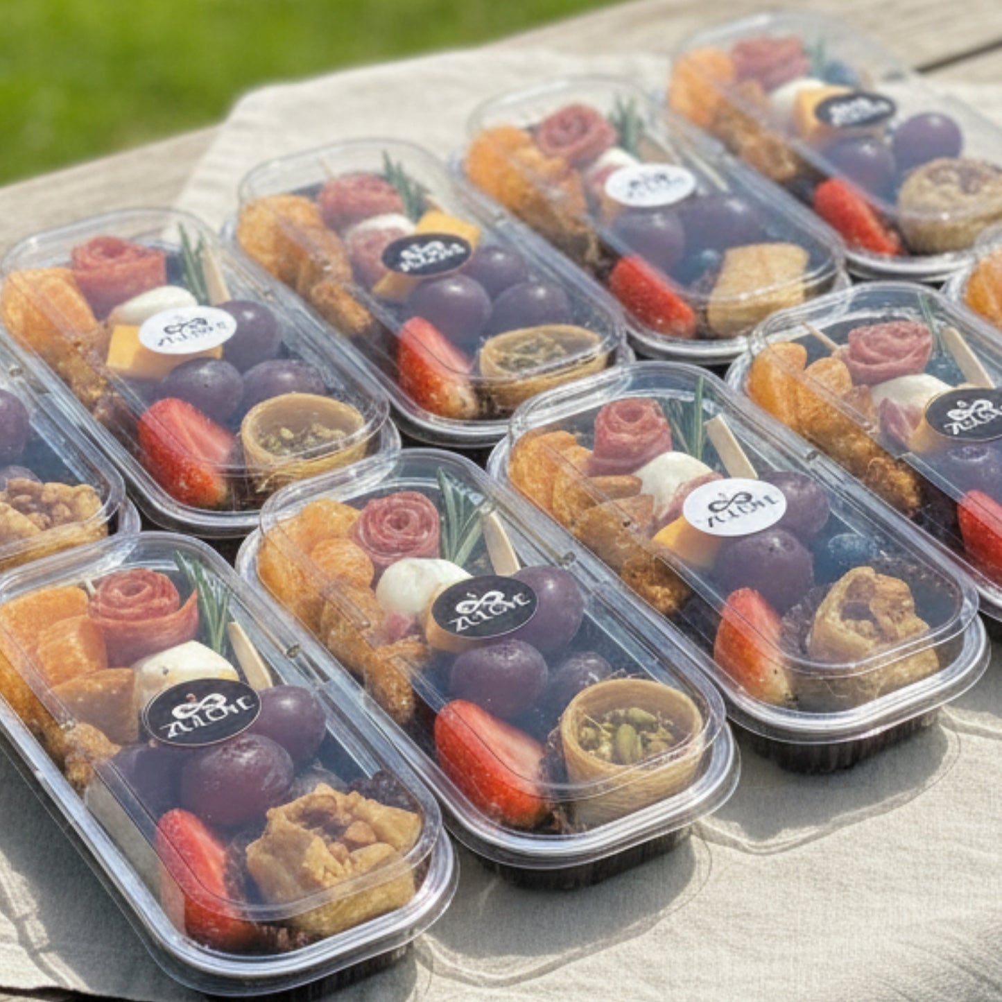 Mini Delight – Charcutería individual con frutas y dulces
