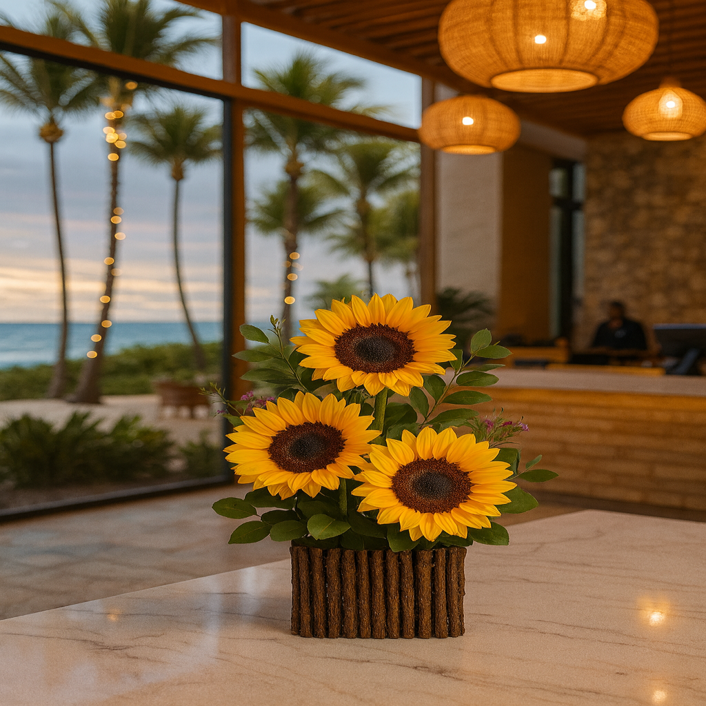 Brillo Infinito – Arreglo de Girasoles Naturales