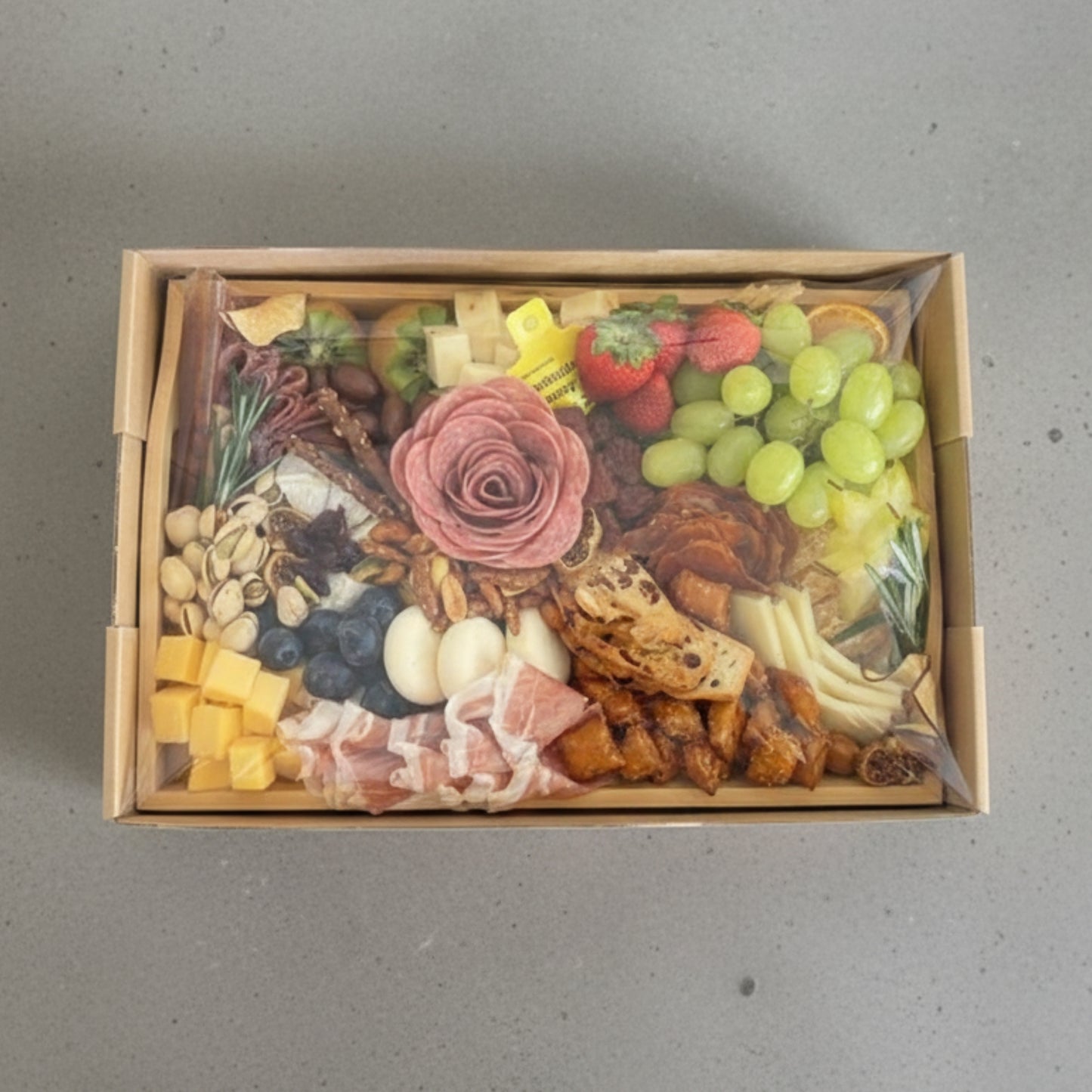 Rectangular Shared Delight – Fruits, Cheese & Charcuterie