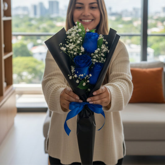 Zulove Infinite Rose – Rose Bouquet with Baby’s Breath
