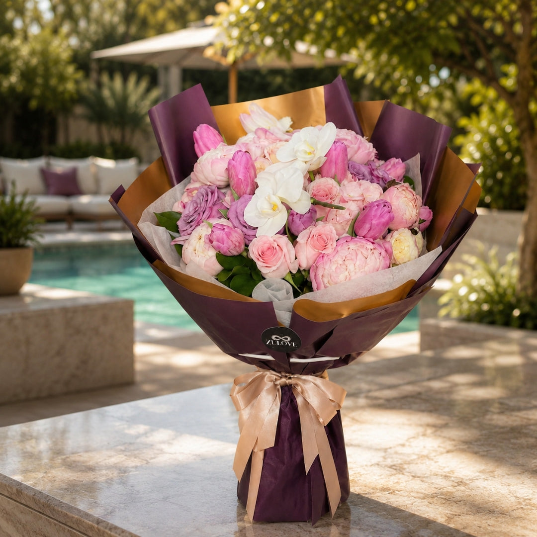 Aura of Peonies – Grand Peony Garden Bouquet