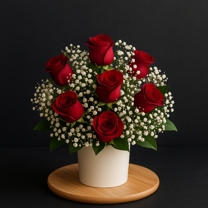 Pure Sentiment – Roses en Ceramica Blanca