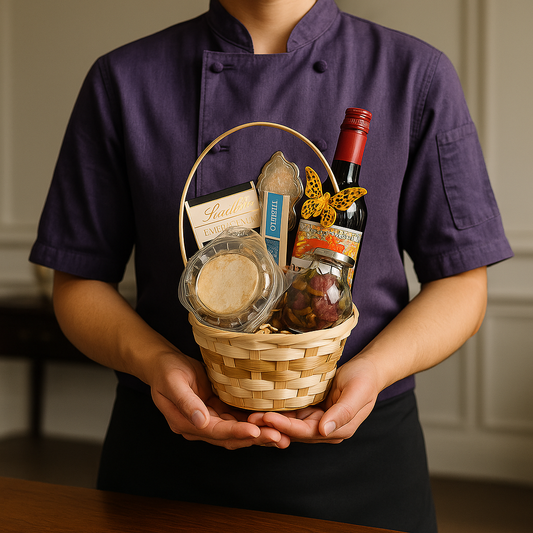 Corporate Basket – Mini Gourmet Set with Wine & Sweet Accents