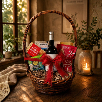 wine gourmet basket seasonal delights puerto rico elegant
