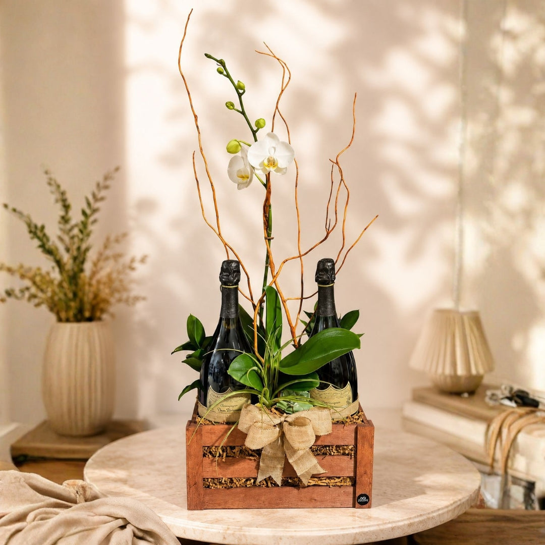 dom perignon orchid luxury crate puerto rico elegant
