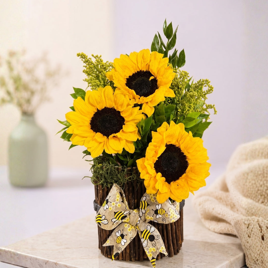 Endless Glow – Natural Sunflower Arrangement