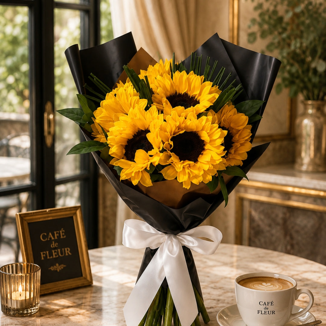 Eternal Glow – Sunflower Bouquet