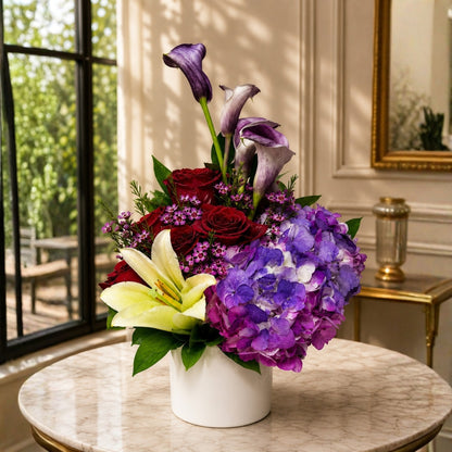 Life’s Glow – Roses, Lilies, Callas & Hydrangeas