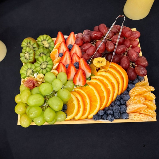 bandeja rectangular frutas frescas madera zulove puerto rico saludable