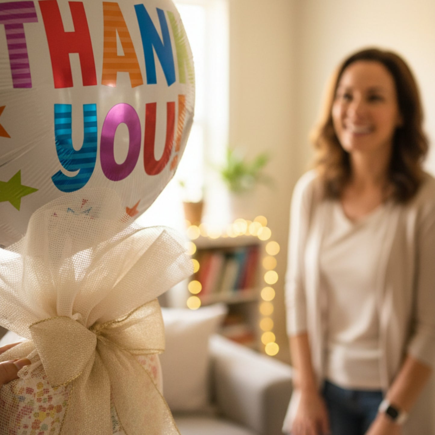 Grateful Delight – Chocolate Gift Box with Balloon