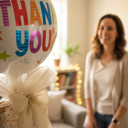 Grateful Delight – Chocolate Gift Box with Balloon