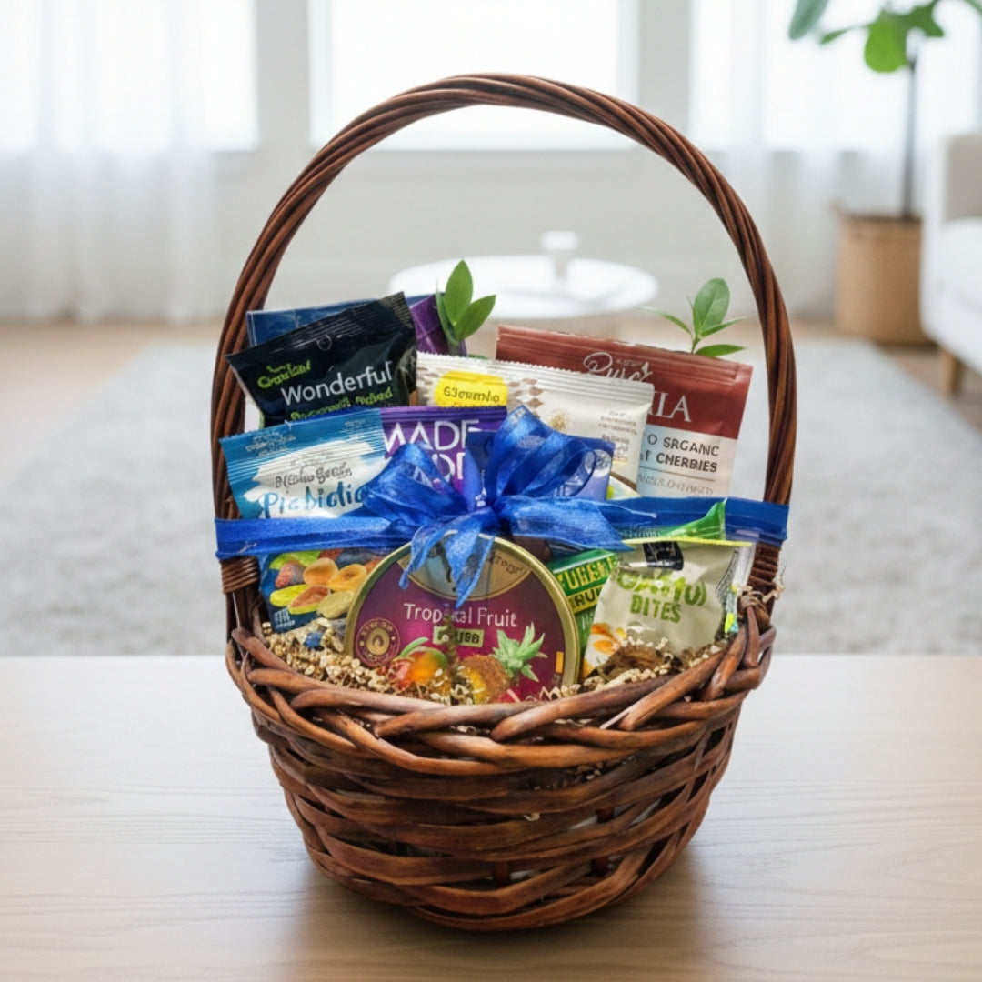 canasta saludable con frutas secas nueces granola zulove puerto rico