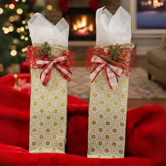 Holiday Wine Bag – Elegant Seasonal Gift Bag