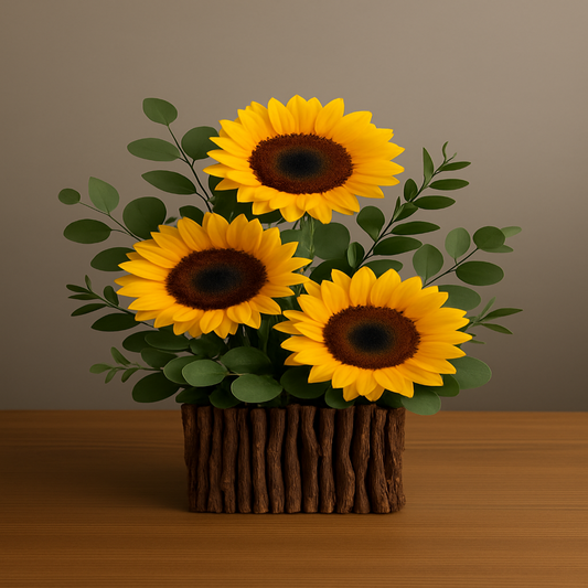 Brillo Infinito – Arreglo de Girasoles Naturales