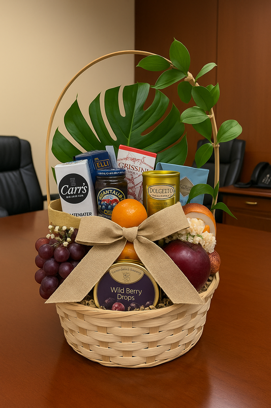 Canasta Dulce Gratitud – Chocolates, Frutas y Delicias