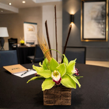 Ikebana Essence – Minimalist Orchid Arrangement
