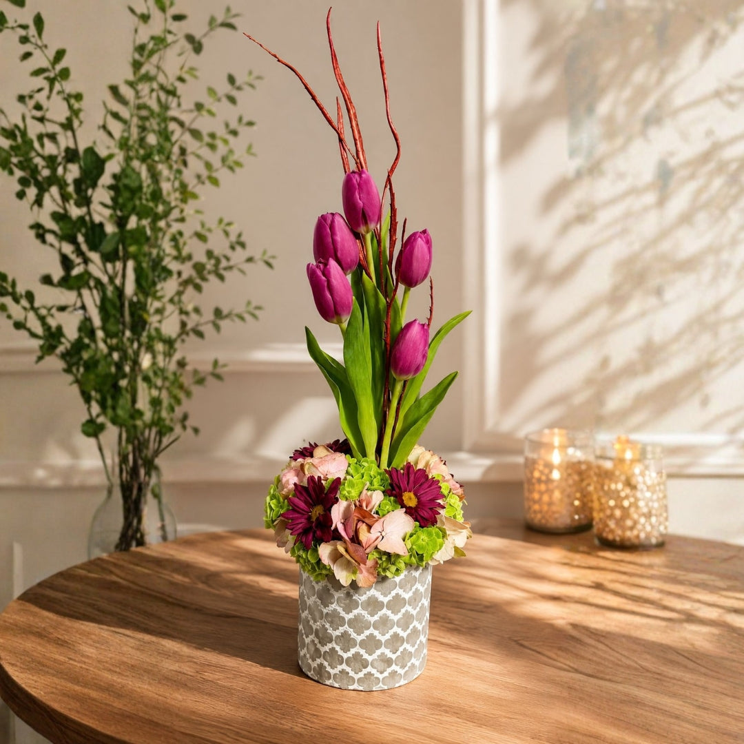 Infinite Bloom Art – Contemporary Floral Arrangement