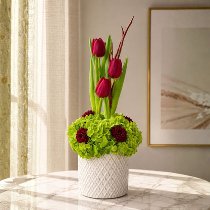 Infinite Bloom Art – Contemporary Floral Arrangement