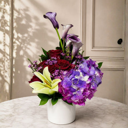 Life’s Glow – Roses, Lilies, Callas & Hydrangeas
