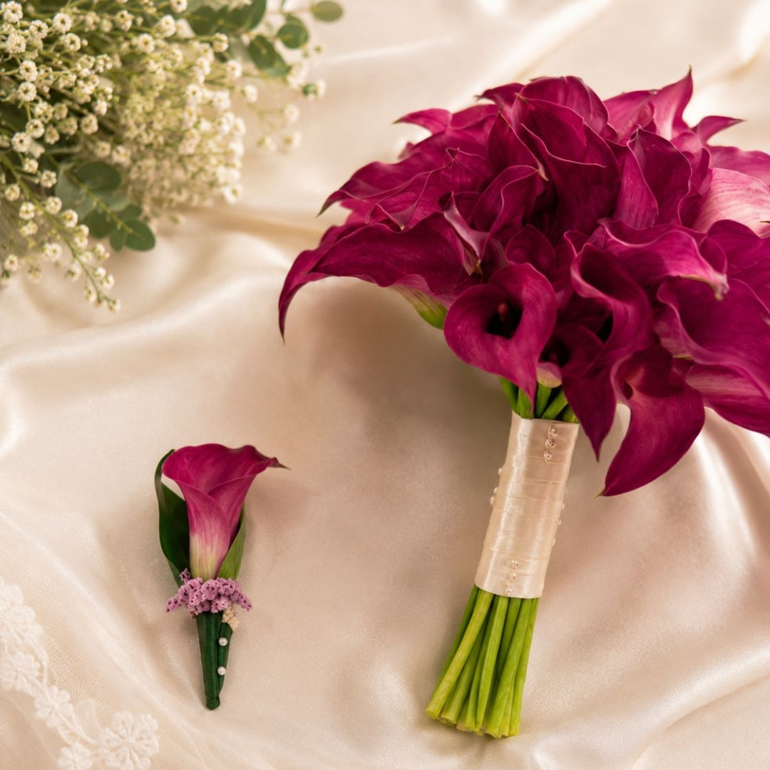 Luna – White Calla Lily Bridal Bouquet
