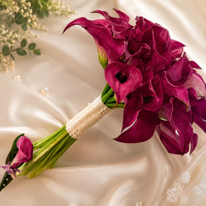 Luna – White Calla Lily Bridal Bouquet