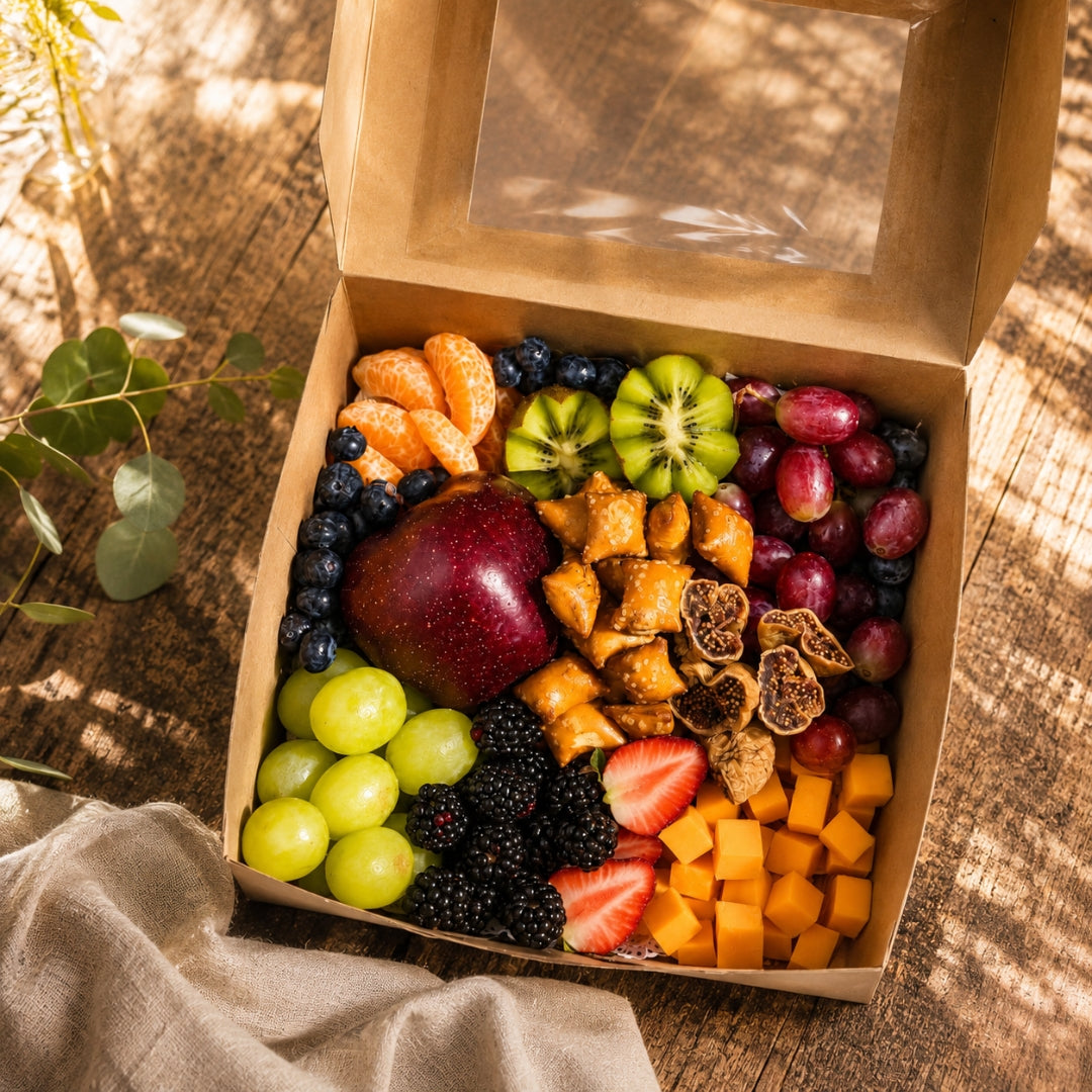 Lush Harmony – Gourmet Fruit & Cheese Tray
